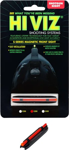 Vista 5 de HIVIZ S-Series mira magnética para escopeta - Vista frontal fija para escopetas acanaladas - LitePipes verdes o rojos - Base de enganche