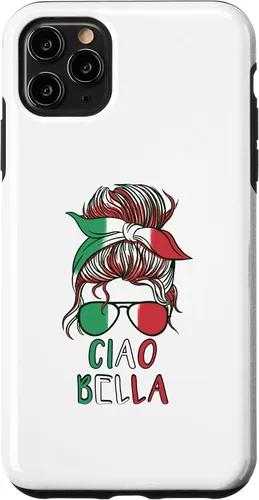Vista 13 de Ciao Bella Italian Woman with Sunglasses Flag Italy Colors Case for iPhone 17