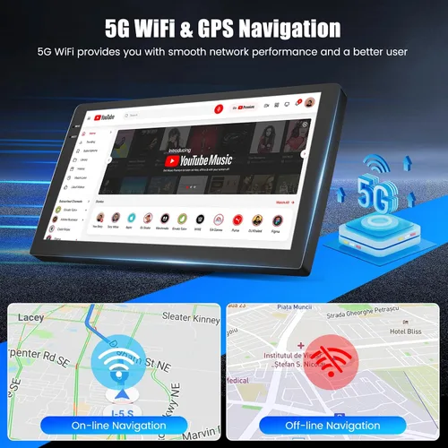 Vista 6 de Hikity 4+64G para Honda CRV 2007 2008 2009 2010 2011 Android 15 estéreo