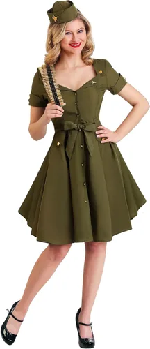 Vista 2 de Fun Costumes Womens Vintage Combat Cutie