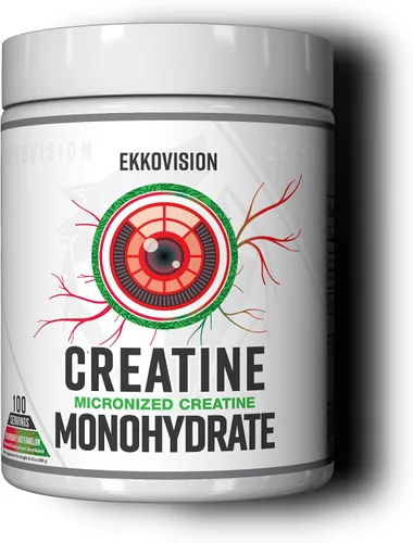 Vista 17 de Ekkovision Polvo de Monohidrato de Creatina Micronizado, Cereza Negra, Suplemento Pre Entrenamiento y Post Entrenamiento para Hombres y Mujeres