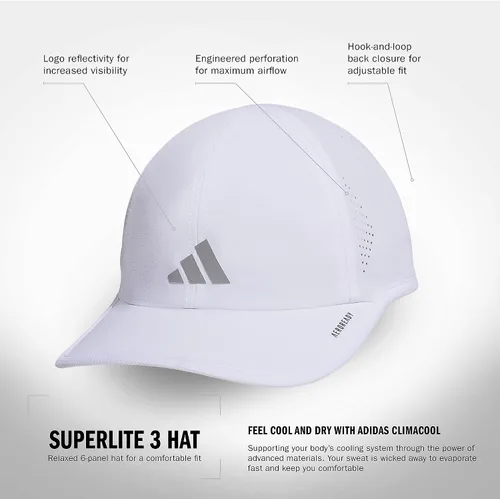 Vista 86 de Adidas Superlite - Gorra deportiva ajustable de ajuste relajado para entrenamiento