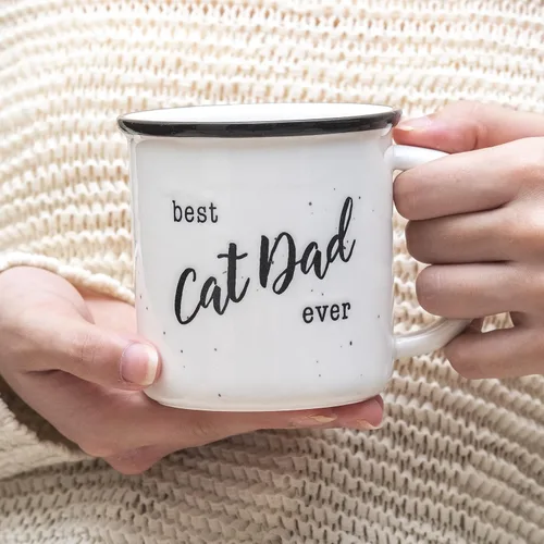 Vista 6 de MAINEVENT Taza del Mejor Papá de Gato del Mundo 11 Onzas, Taza de Café de Novedad, Taza de Gato para Papá, Mejor Taza de Papá Felino, Regalo Genial