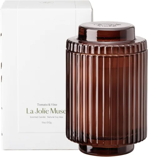 Vista 16 de LA JOLIE MUSE Starlit - Velas perfumadas de pino de abeto para el hogar Abeto dorado iluminado por estrellas