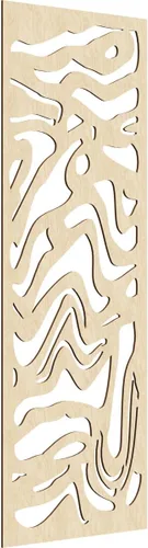 Vista 5 de 9 3/8"W x 24 3/8"H x 1/4"T Northfield Decorativos Paneles de Pared de Madera Calado, Abedul