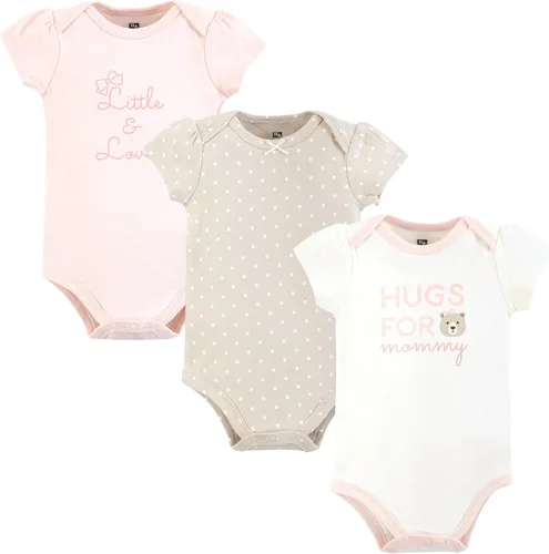 Vista 433 de Hudson Baby baby-girls Cotton Bodysuits 3-pack