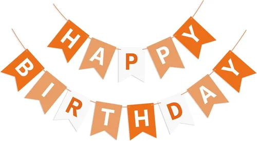 Vista 10 de Cartel azul de feliz cumpleaños, pancarta de feliz cumpleaños, guirnalda para baby shower, revelación de género, suministros de fiesta para niños