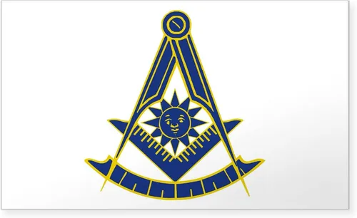 Vista 4 de CafePress Pegatina rectangular para parachoques de Freemason Past Master