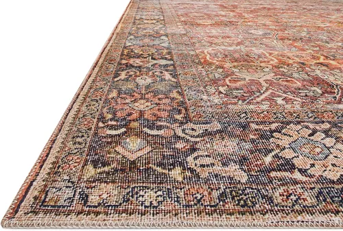 Vista 7 de Loloi Layla Spice/Marine - Alfombra de área de 7'-6" x 9'-6" especia/marina