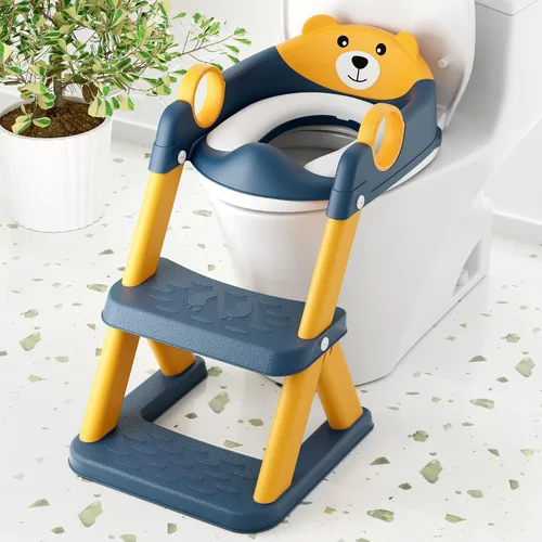 Vista 8 de Escalera de inodoro de entrenamiento, multiuso, conveniente y adecuada para la mayoría de situaciones, niñas, niños