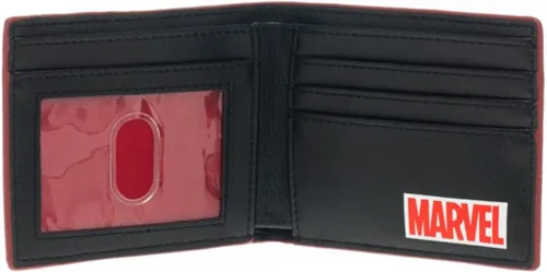 Vista 3 de Marvel Thor Dark World - Cartera plegable con doble pliegue, color rojo
