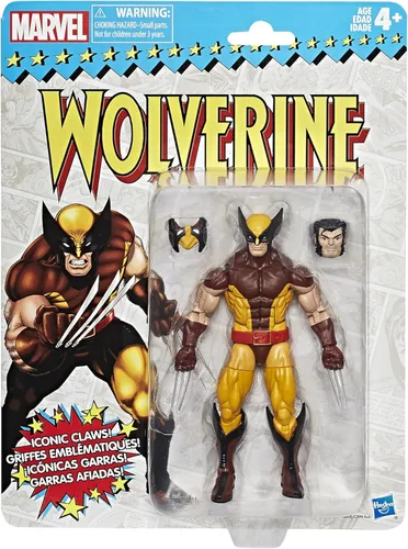Vista 2 de Marvel Figura de Wolverine de la colección retro de 6 pulgadas