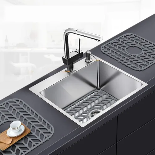 Vista 8 de Protectores de fregadero para fregadero de cocina de 12, 13, 16, 18, 19, 24, 26, 28, 29, 30 pulgadas, alfombrilla de silicona para fregadero