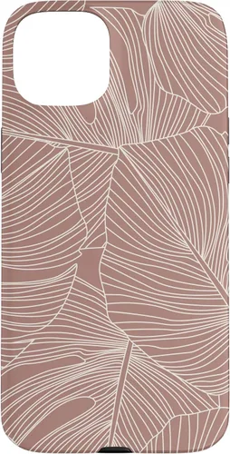 Vista 9 de Modern Minimal Neutral Tropical Monstera Leaf (Terracotta) Case for iPhone 17