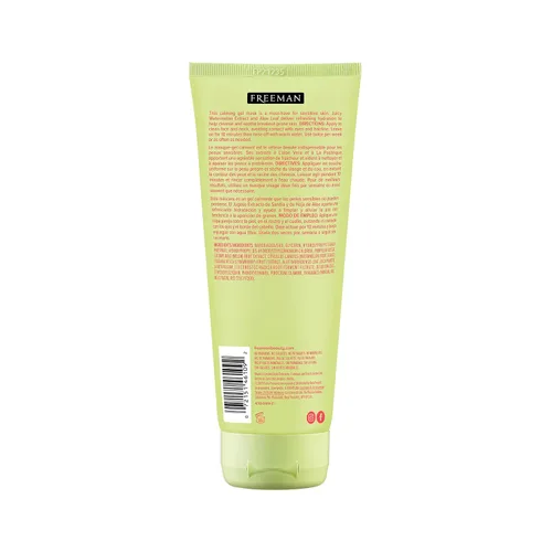 Vista 7 de Freeman Mascarilla facial calmante de gel de sandía y aloe, hidrata, nutre y calma la piel irritada, mascarilla facial de gel refrescante