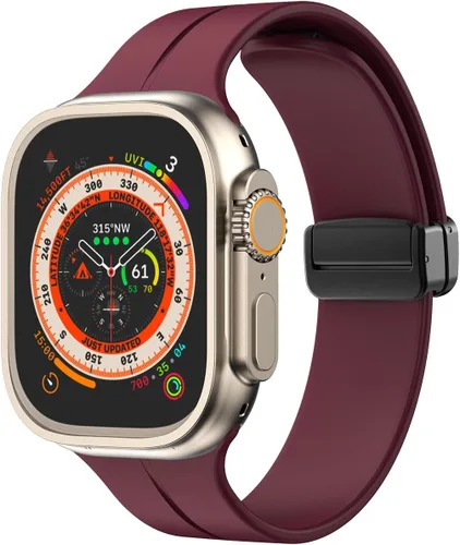 Vista 11 de Banda magnética compatible con Apple Watch de 38mm 40mm 41mm 42mm 44mm 45mm 46mm 49mm, mujeres y hombres, correa deportiva de silicona compatible
