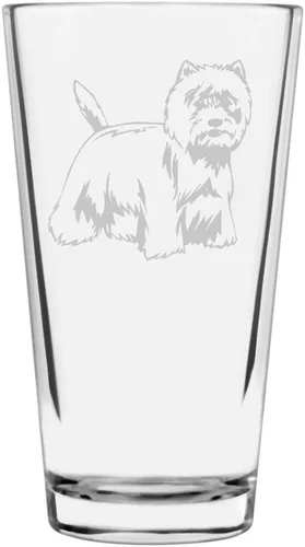 Vista 291 de Podenco Canario - Vaso de pinta de 16 onzas con temática de perro personalizado