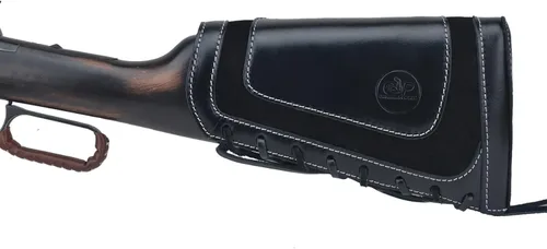 Vista 2 de Culata de cuero completo para pistola de caza, bolsas de soporte de munición para rifles, ajuste universal