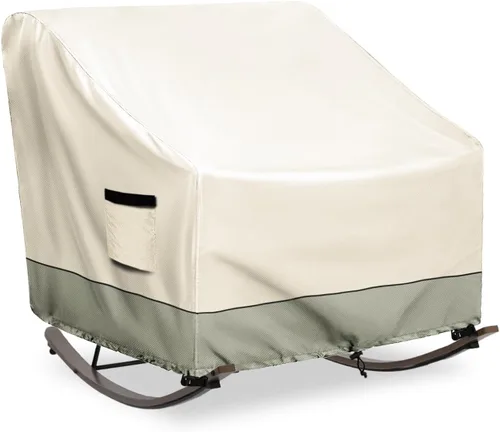 Vista 19 de Funda para silla mecedora para exteriores, resistente 600D, funda de invierno para silla de patio de 27 pulgadas de ancho x 34 pulgadas