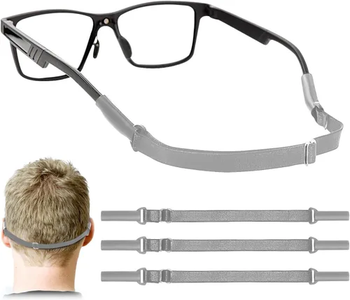 Vista 9 de Enenfly Adjustable Glasses Straps - 3 Pack No Tail Eyewear Retainer for Men, Women, Kids – Fits Eyeglasses & Sunglasses