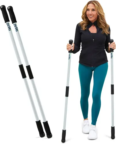 Vista 7 de Weighted Walking Sticks for Seniors, Women & Men – 1.2lb Each Ergonomic Hiking Poles for Balance, Posture & Stability – Durable Trekking Poles for