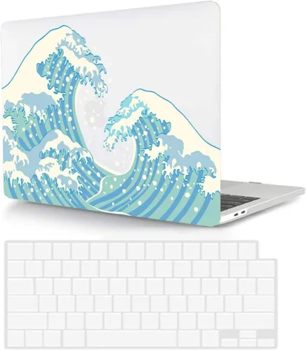Vista 21 de Funda protectora compatible con MacBook Pro de 14 pulgadas 2021 M1 Pro/Max modelo A2442, carcasa rígida de plástico para laptop con cubierta