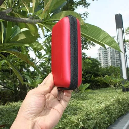 Vista 7 de Mini protector caso cubierta bolsa para 2,5 pulgadas USB disco duro externo HDD unidad de disco duro rojo