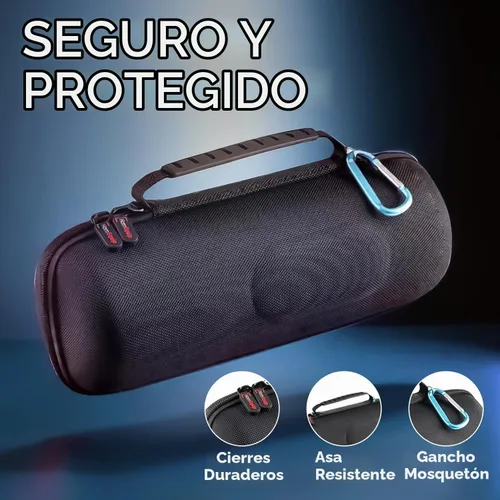 Vista 2 de HomEquip Funda rígida para altavoz portátil inalámbrico JBL Charge 5 / Charge 4 (funda solamente)