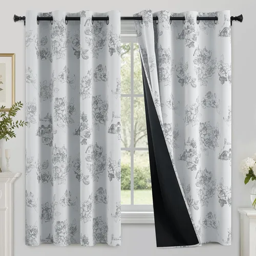 Vista 149 de SimpleHome - Cortinas opacas 100% para recámara, cortinas de ventana con ojales beige, con aislamiento térmico, cortinas de oscurecimiento