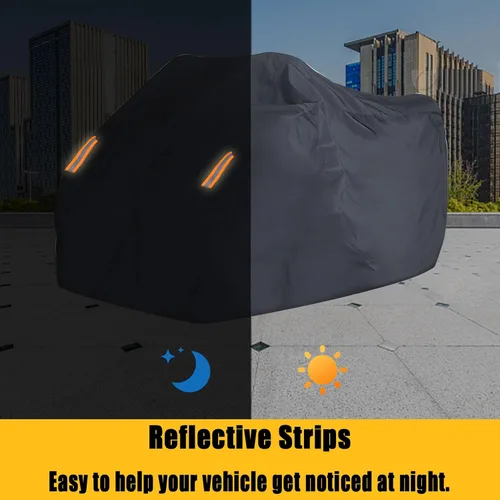 Vista 3 de Funda para automóvil de 2 a 3 plazas, impermeable, protección para todo tipo de clima, al aire libre, resistente, protección para todo