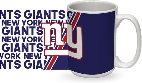 Vista 16 de Rico Industries NFL Football 15 oz White Ceramic Mug