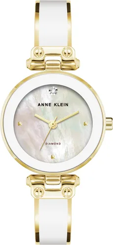 Vista 23 de Anne Klein Reloj de pulsera con esfera de diamantes genuinos