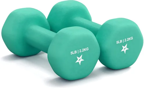 Vista 31 de Yes4All Neoprene Dumbbells, Pairs and Sets with Rack for Home Workouts A. Púrpura