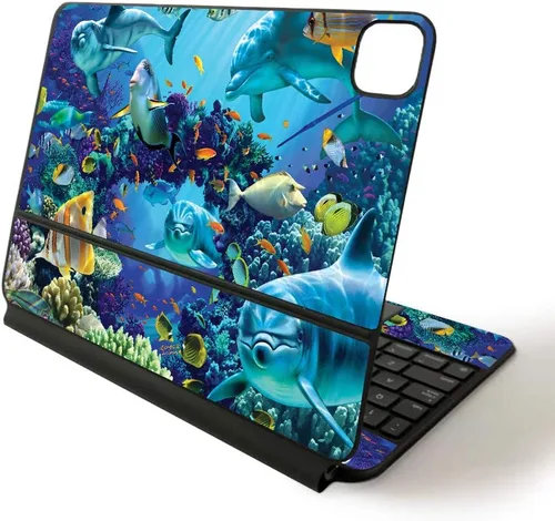 Vista 19 de MightySkins - Skin para Apple Magic Keyboard para iPad Pro de 11 pulgadas (2020) - Sushi Funda protectora de vinilo duradera, y única, aztec fox