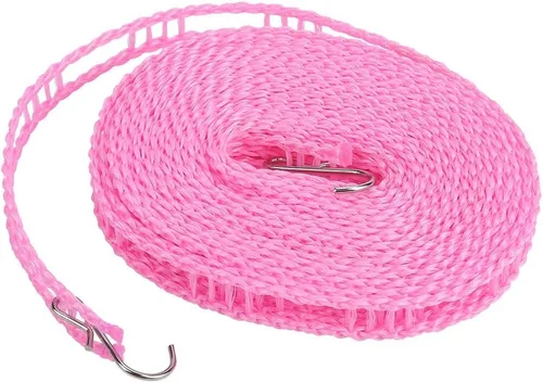 Vista 9 de Tendedero de ropa, cuerda de secado de ropa, resistente al viento, tendedero de viaje para interiores y exteriores, tendedero de ropa para camping 2