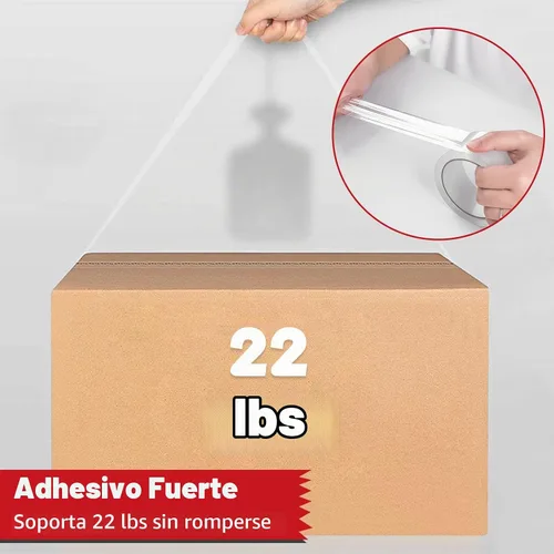 Vista 4 de Cinta de embalaje transparente resistente con dispensador, 2 rollos de cinta de envío fuerte y duradera, cinta de embalaje de 1.88 pulgadas x 55