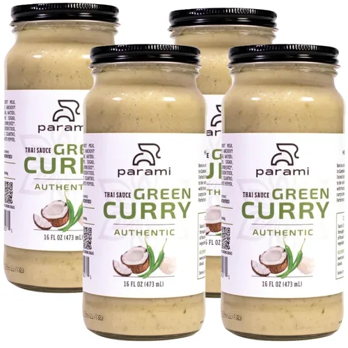 Vista 20 de Parami Salsa de curry tailandés tamaño 16 onzas (sin gluten, sin lácteos, sin nueces) (paquete de 1, verde)