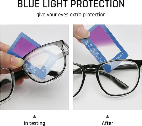 Vista 4 de TOREGE Gafas de seguridad, gafas protectoras de moda con lentes transparentes, antiniebla