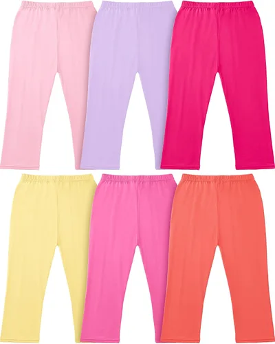Vista 10 de Syhood - Leggings capri para niñas, 6 piezas
