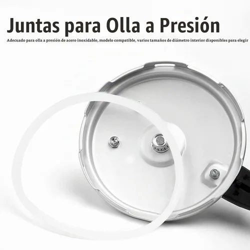 Vista 2 de Anillo de sellado de olla a presión, anillo de sellado de silicona, junta de silicona para olla a presión, anillos de sello de junta de repuesto