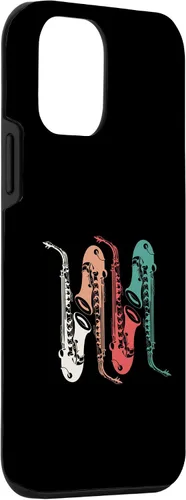 Vista 3 de Funda para iPhone 12 mini con banda de marcha, para saxofonista, regalo de jazz, música
