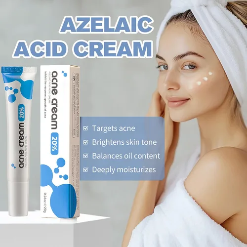 Vista 2 de Crema de Ácido Azelaico al 20% para el Acné Facial, Ácido Azelaico con Ácidos Hialurónicos para el Alivio del Enrojecimiento Facial, Crema
