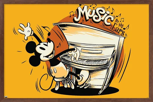 Vista 7 de Trends International Disney Mickey Mouse - Póster musical de pared, 34 pulgadas de largo x 22.4 W, versión premium sin marco