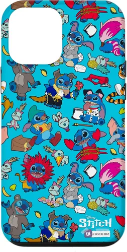 Vista 16 de iPhone 16 Disney 100 Stitch in Costume Disney Characters and Scrump Case
