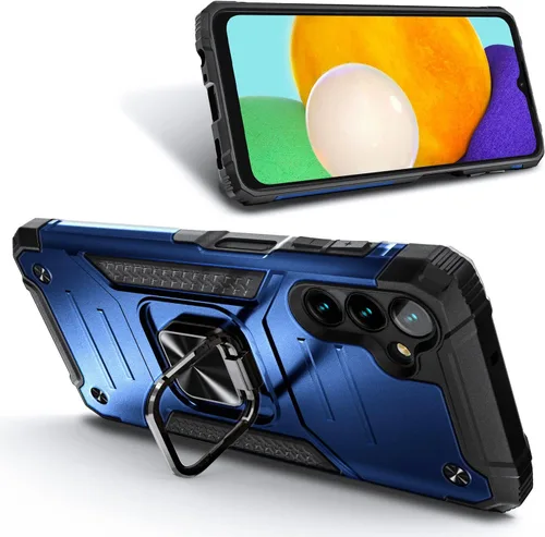 Vista 2 de NZND Funda para Samsung Galaxy A14 5G con protector de pantalla de vidrio templado (cobertura máxima), [grado militar] protector de cuerpo completo