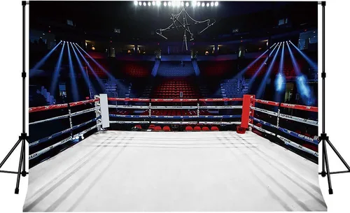 Vista 7 de Telones de fondo de anillo de boxeo para fotografía de 5 x 3 pies, para niños, niños, fiesta de cumpleaños, retrato de adultos, cartel de fiesta