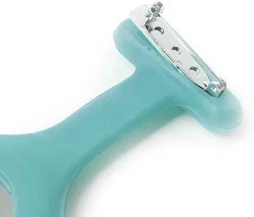Vista 4 de Juego de 3 relojes de silicona para enfermeras bolsillo médico con clip de solapa para regalo