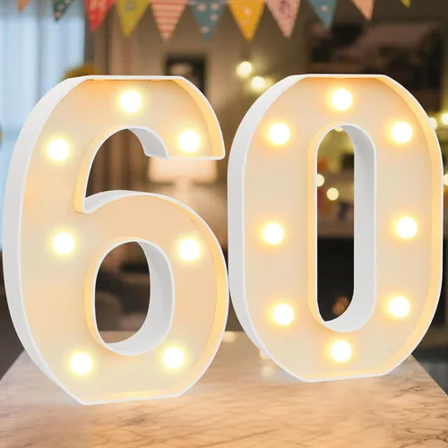 Vista 47 de Letrero LED de Marquee con Letras Iluminadas - Letras Iluminadas del Alfabeto para Cumpleaños, Graduación, Decoración de Pared y Mesa en Bares