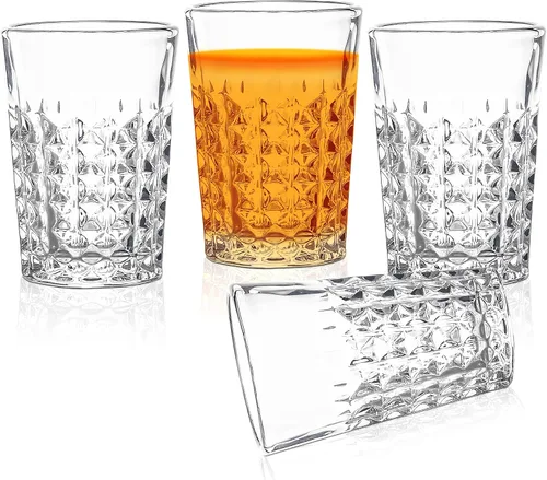 Vista 13 de QUAFFER Vasos de tequila con base pesada, vasos cordiales de 2 onzas (juego de 4) – Forma clásica de vidrio elegante – Auténtico juego de vasos