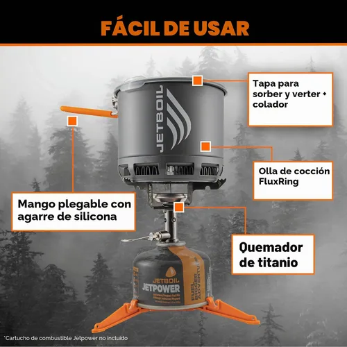 Vista 5 de Jetboil Stash - Sistema de cocina ultraligero para estufa de camping y excursionismo